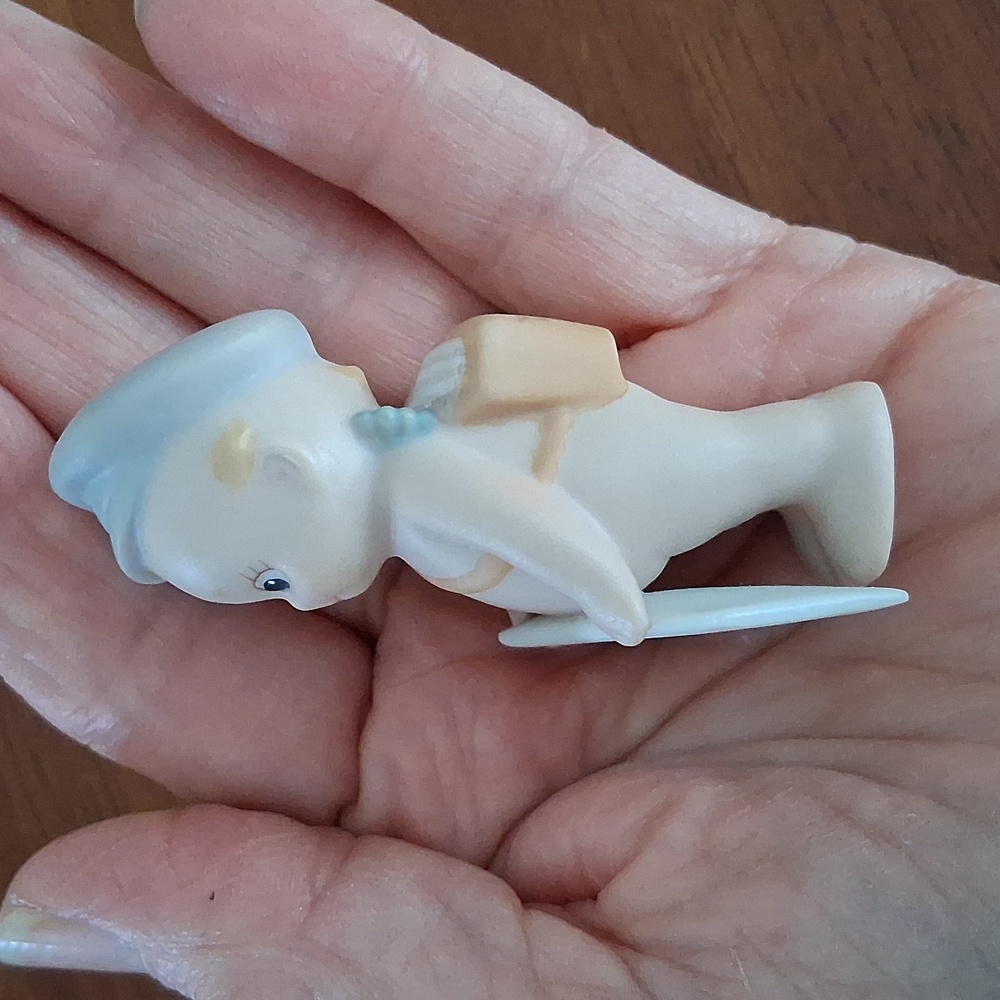Jesco 1993 Kewpie Bisque Matte Finish Ceramic Figurine Mail Carrier Vintage - Picture 2 of 7